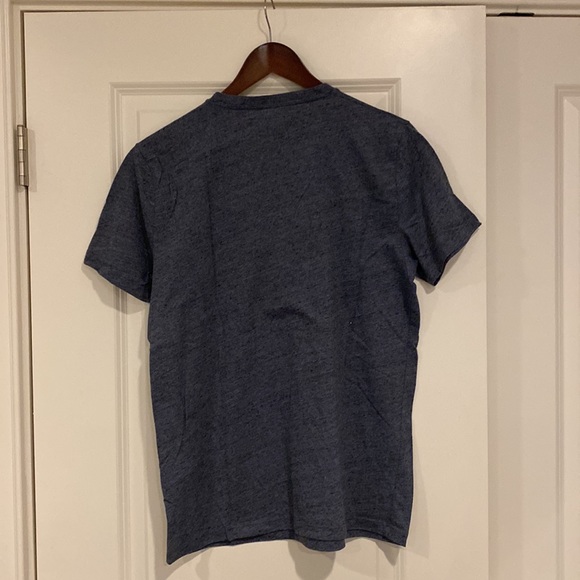 Heather blue Abercrombie & Fitch short sleeved V neck T-shirt - Picture 3 of 3